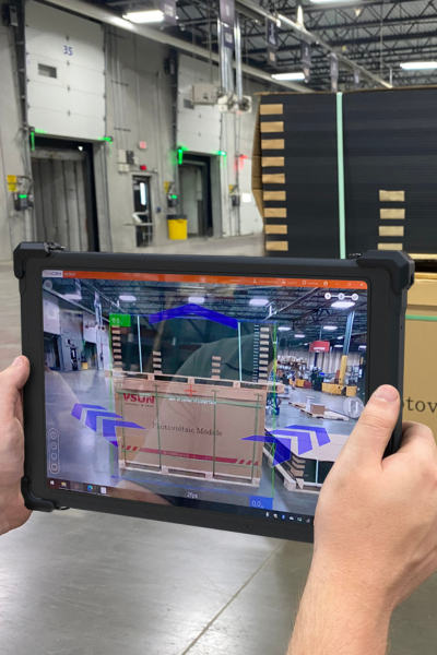 Person dimensioning pallet with xDIM