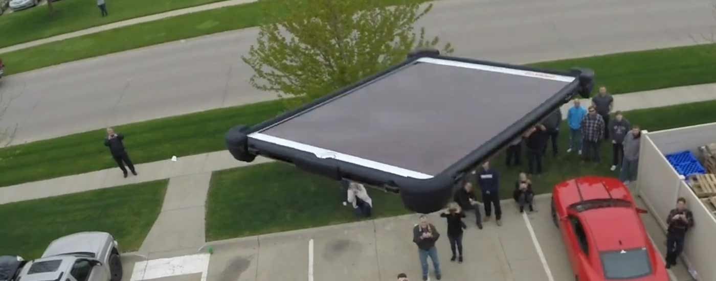 Dropping an iPad from 1000 feet