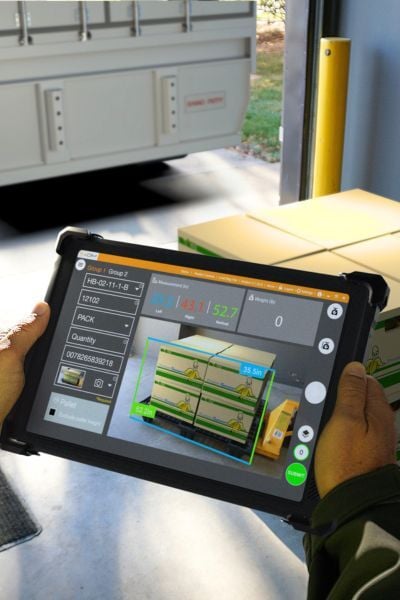 xdim pallet mobile dimensioning bananas vert