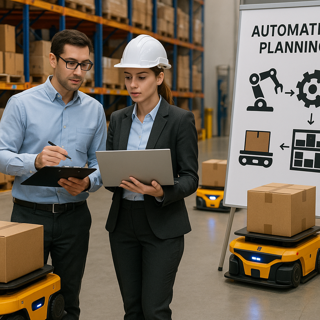 automation planning in warehouse scene