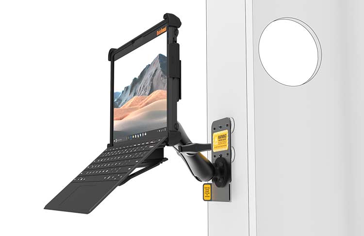 Magnetic rugged tablet mount